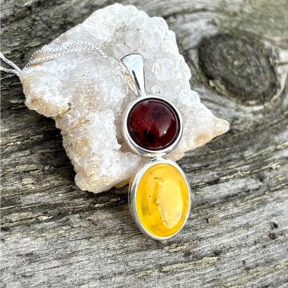 NEW! Butterscotch Amber & Baltic Amber Necklace - Picture 12 of 16